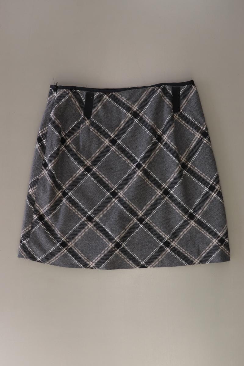 Gerry Weber Rock Gr. 40 kariert grau aus Baumwolle
