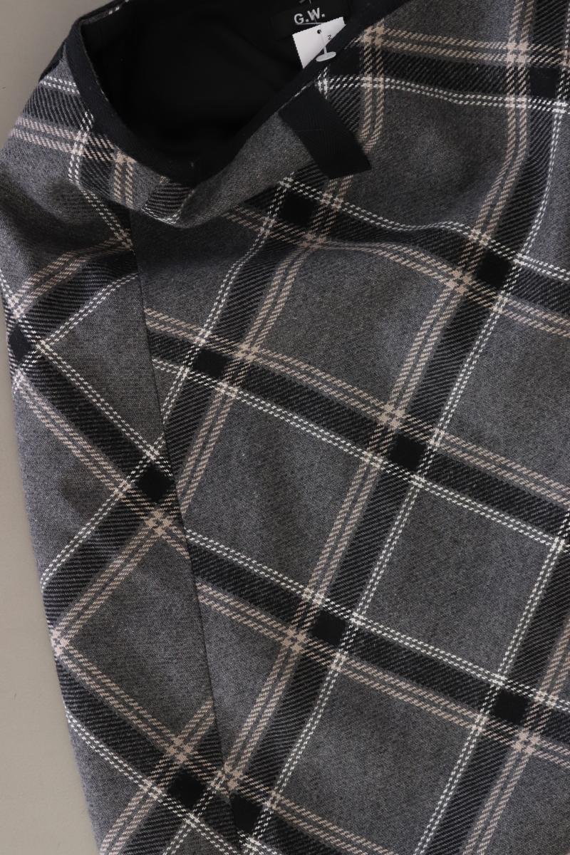 Gerry Weber Rock Gr. 40 kariert grau aus Baumwolle