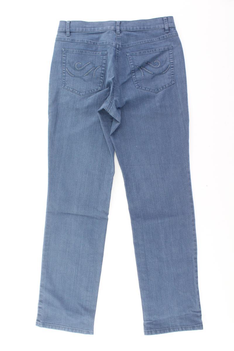 LEBEK Barbara Lebek Straight Jeans Gr. 38 blau aus Baumwolle