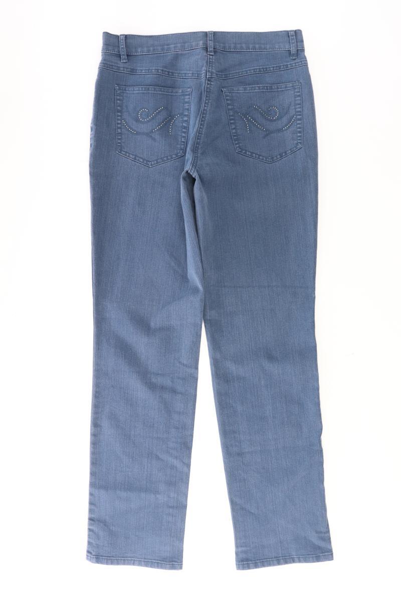 LEBEK Barbara Lebek Straight Jeans Gr. 38 blau aus Baumwolle