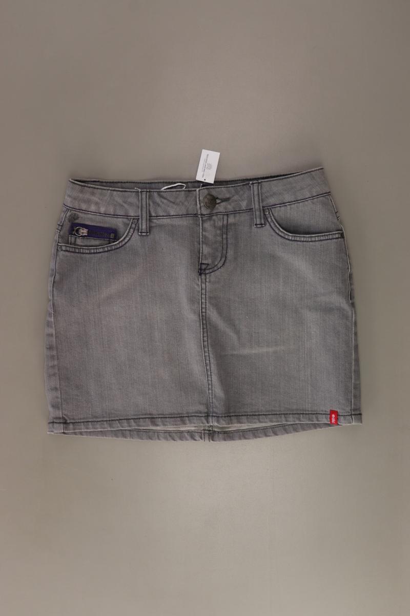 edc by Esprit Jeansrock Gr. 32 grau aus Baumwolle