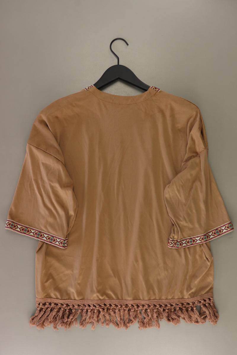 MILLENIUM Strickjacke Gr. M 3/4 Ärmel braun aus Polyester