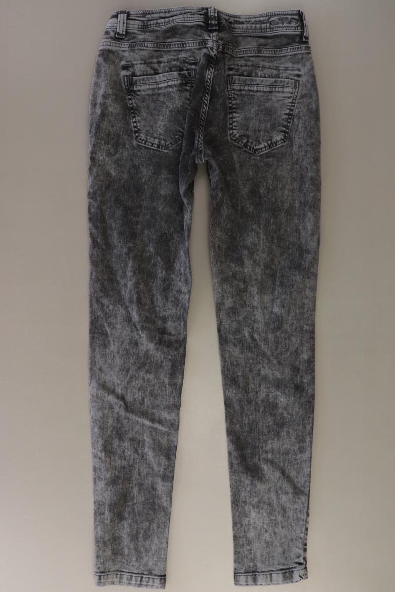 comma, Skinny Jeans Gr. 34 grau aus Baumwolle