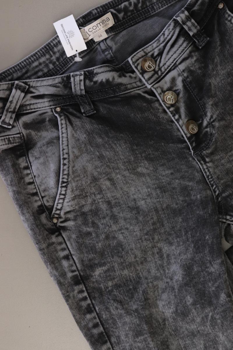 comma, Skinny Jeans Gr. 34 grau aus Baumwolle