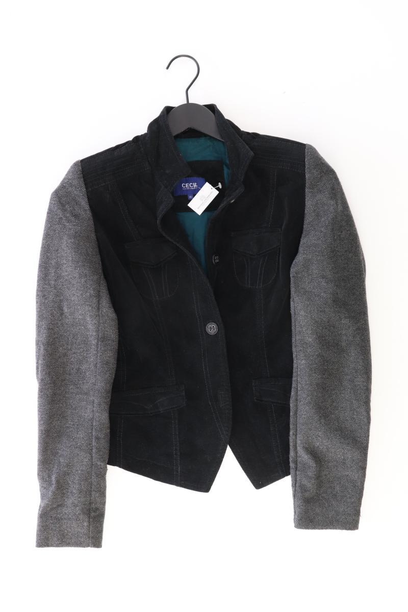 Cecil Übergangsjacke Gr. XS grau aus Baumwolle