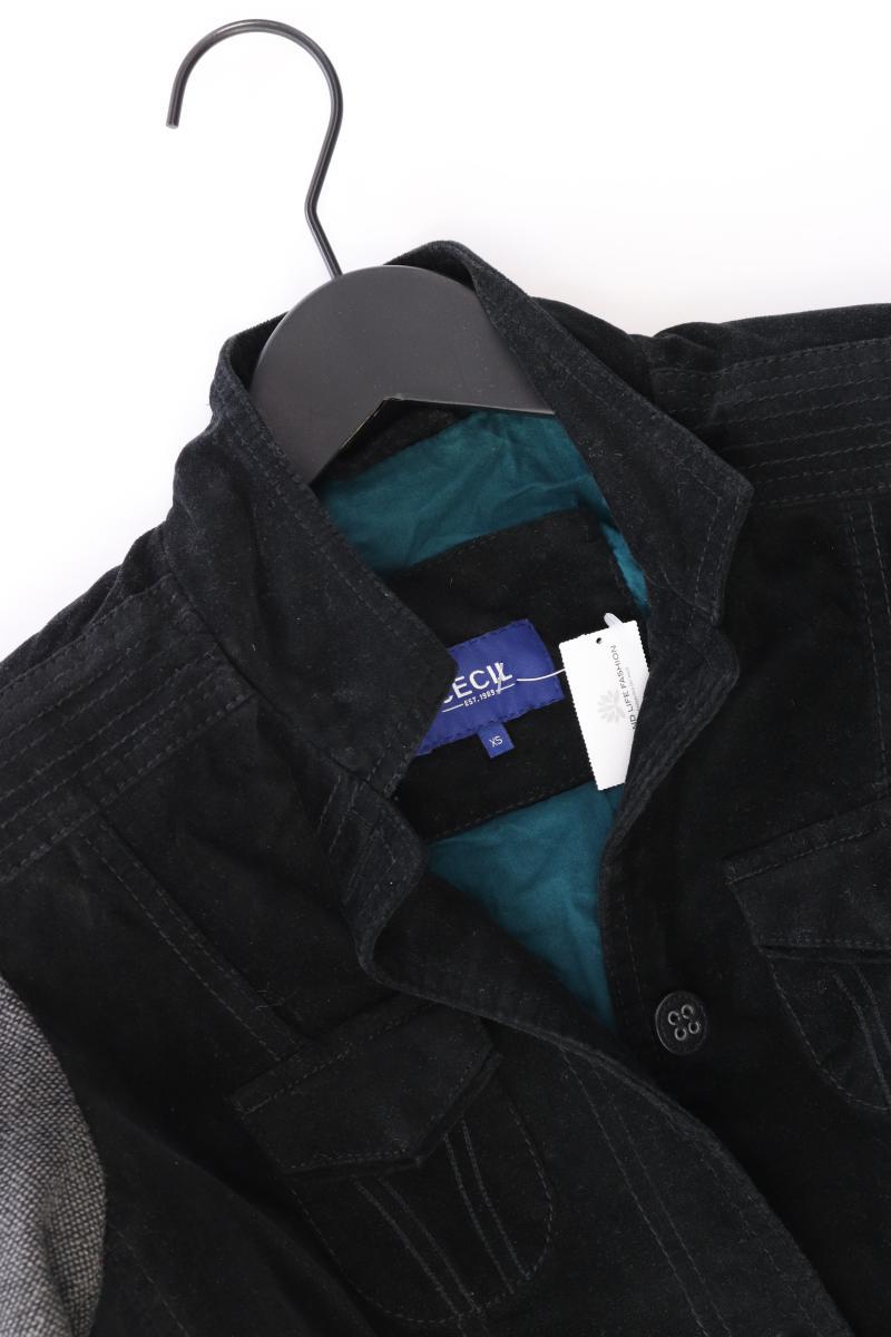 Cecil Übergangsjacke Gr. XS grau aus Baumwolle
