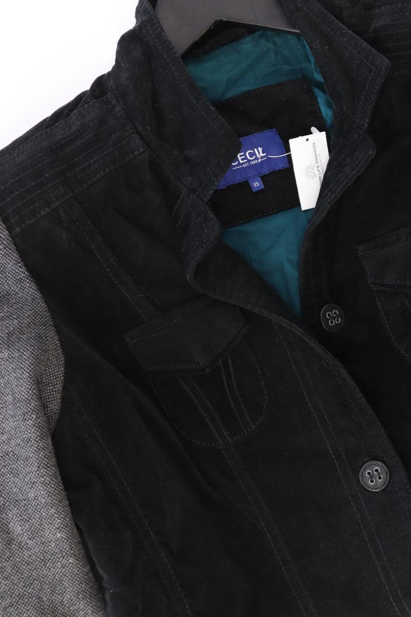 Cecil Übergangsjacke Gr. XS grau aus Baumwolle