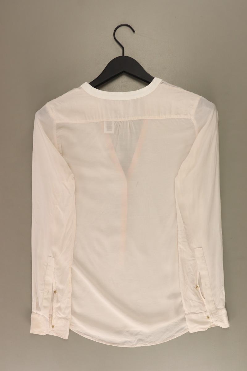 Zara Langarmbluse Gr. XS creme aus Viskose