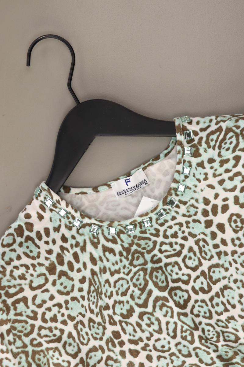 FRANKENWÄLDER T-Shirt Gr. 44 mit Tierdruck Kurzarm grün aus Viskose