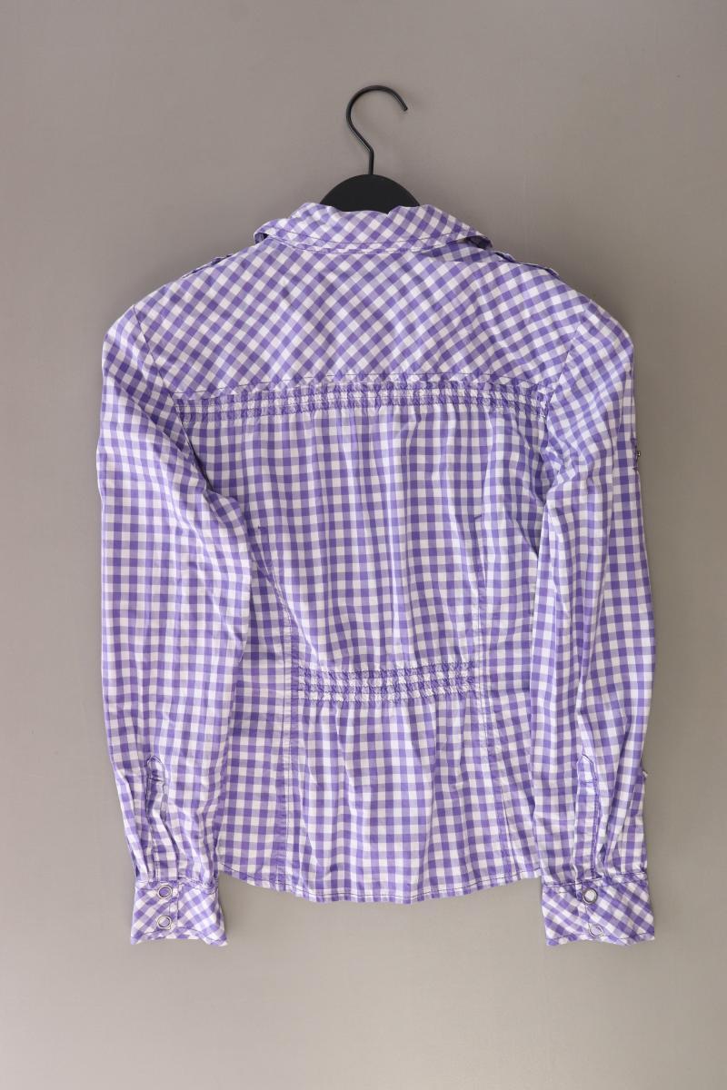 QS by s.Oliver Karobluse Gr. 40 kariert Langarm lila