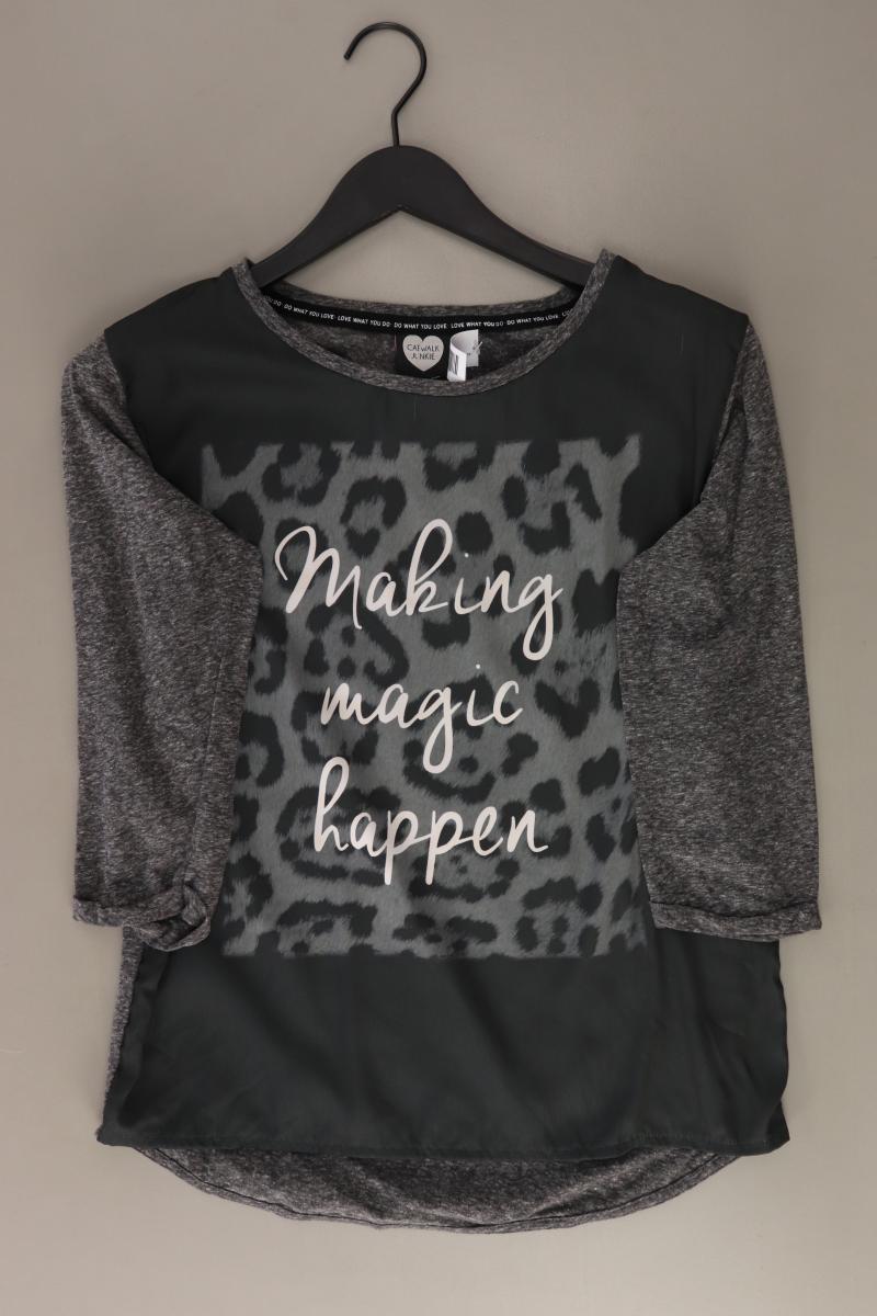 Catwalk Junkie Comfort Bluse Gr. S 3/4 Ärmel grau aus Polyester