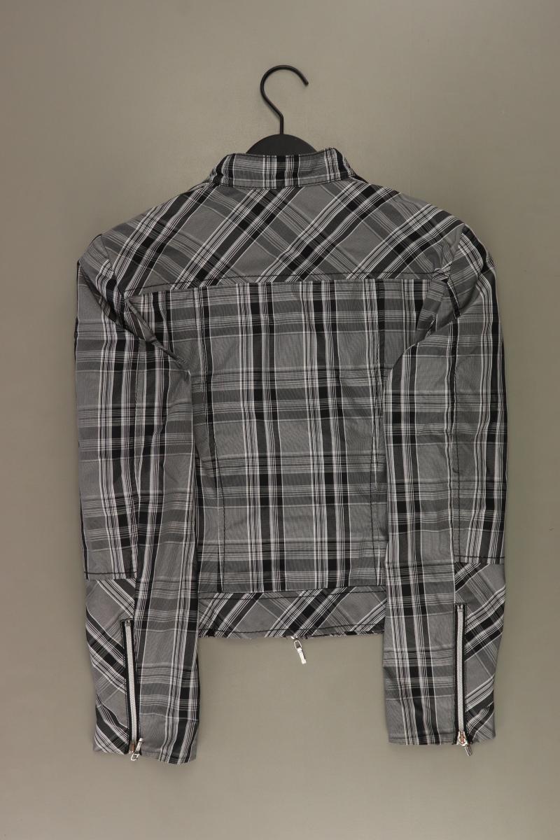 comma, Übergangsjacke Gr. 36 kariert grau aus Polyester