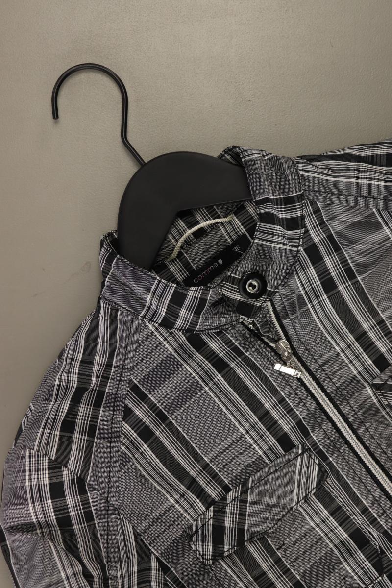 comma, Übergangsjacke Gr. 36 kariert grau aus Polyester