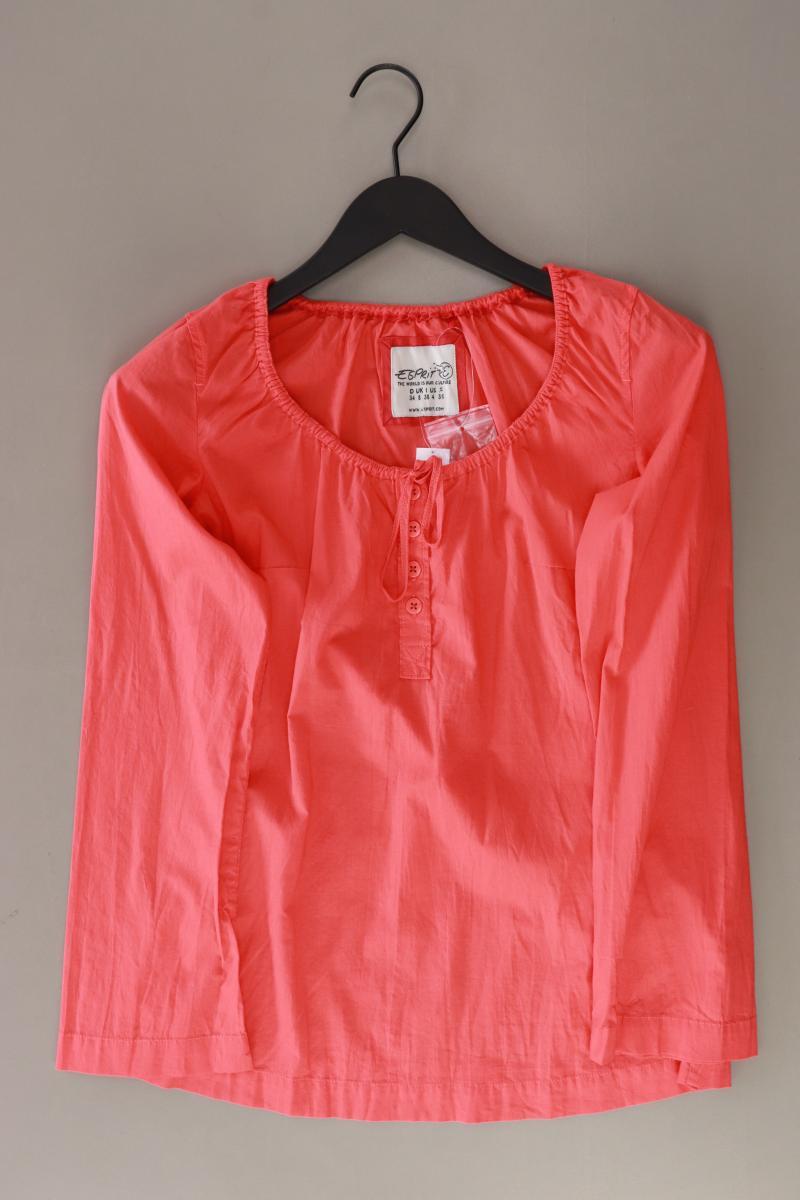 Esprit Langarmbluse Gr. 34 orange aus Baumwolle