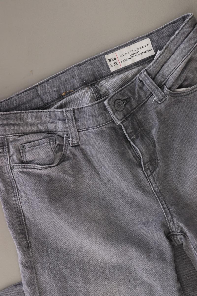 Esprit Straight Jeans Gr. W26/L32 grau aus Baumwolle