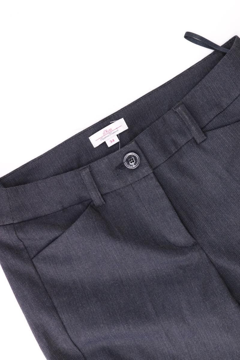 s.Oliver Anzughose Gr. 34 blau aus Polyester