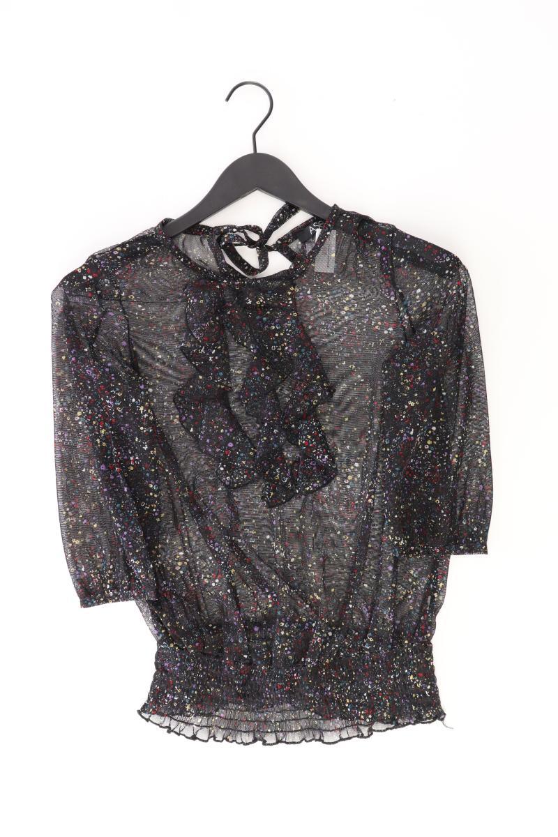 Asos Rüschenbluse Gr. UK 8 (XS) 3/4 Ärmel mehrfarbig