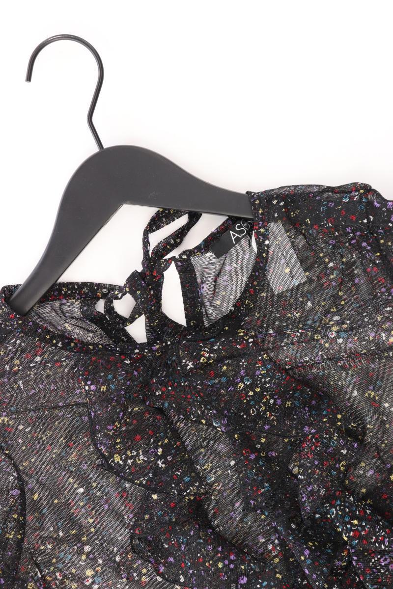Asos Rüschenbluse Gr. UK 8 (XS) 3/4 Ärmel mehrfarbig