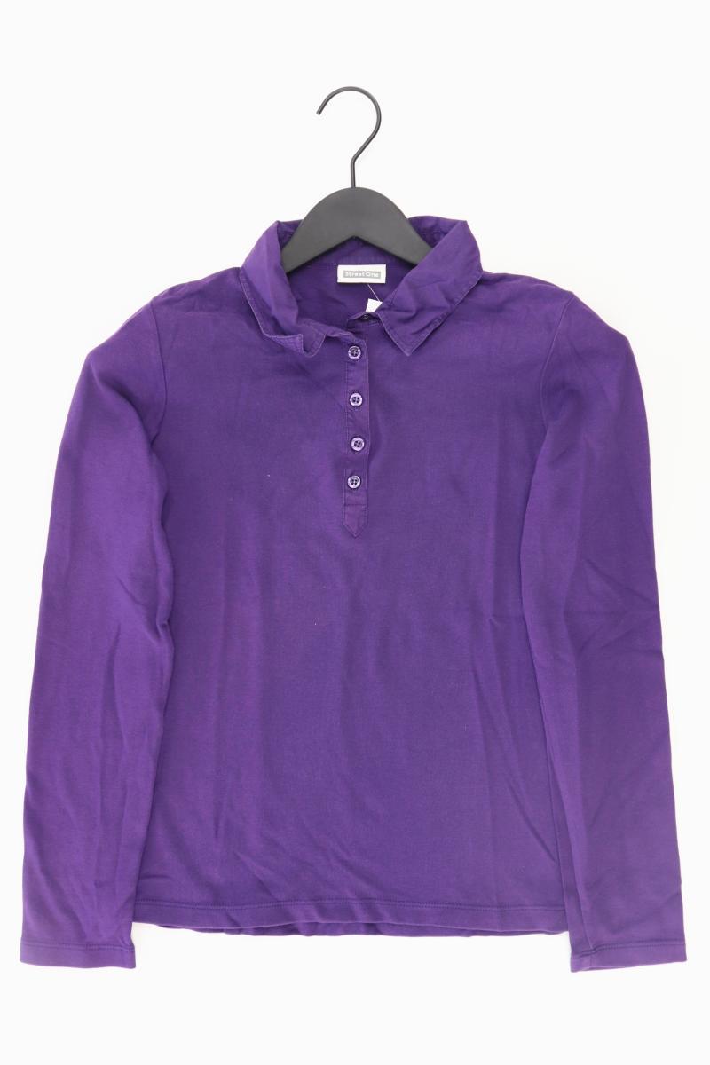Street One Poloshirt Gr. 38 Langarm lila aus Baumwolle