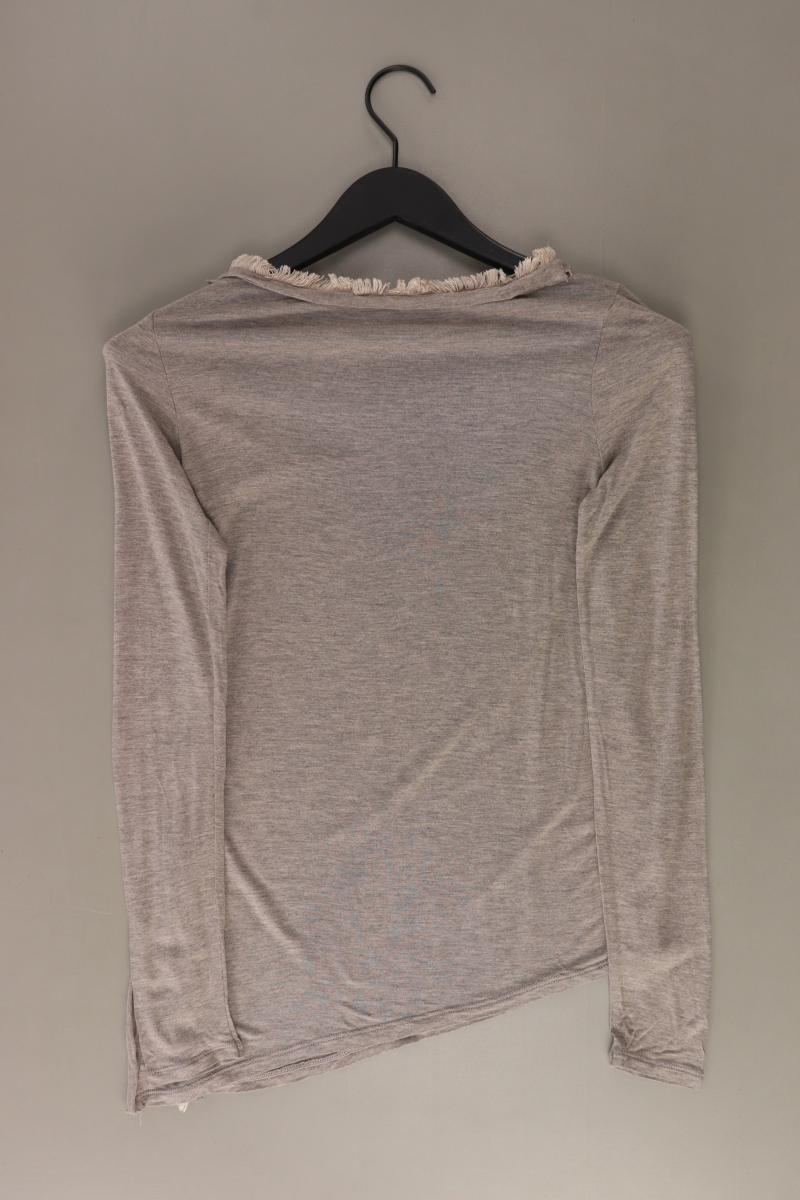 Sisley Longsleeve-Shirt Gr. XS Langarm creme aus Viskose