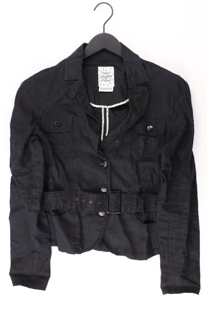 Street One Leinenjacke Gr. 36 schwarz