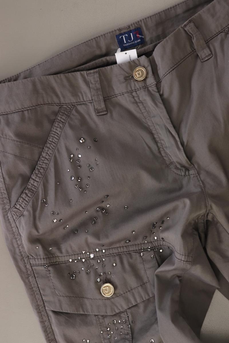 Trussardi Hose Gr. IT 44 (M) grau aus Baumwolle