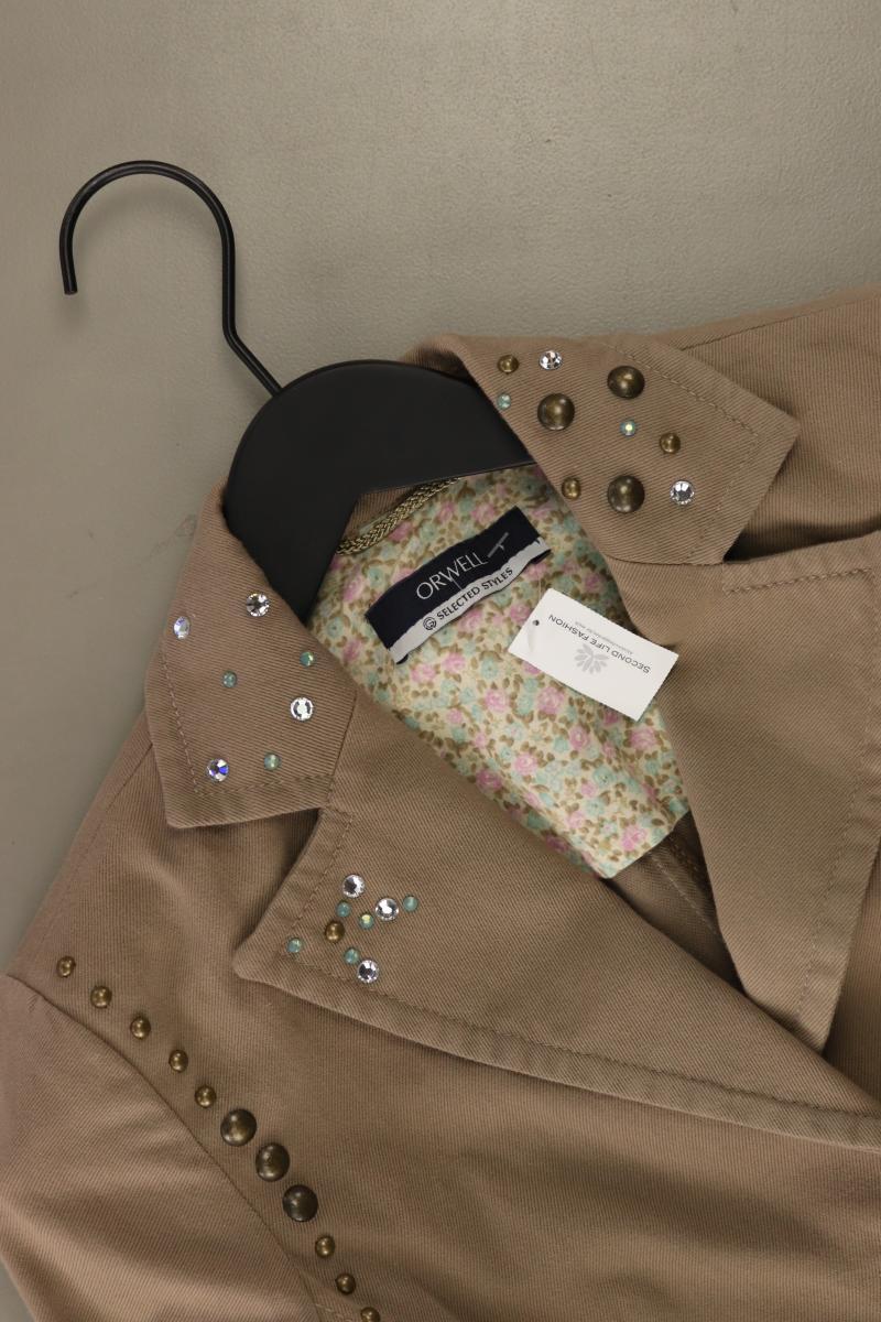 Orwell Übergangsjacke Gr. 36 braun aus Baumwolle