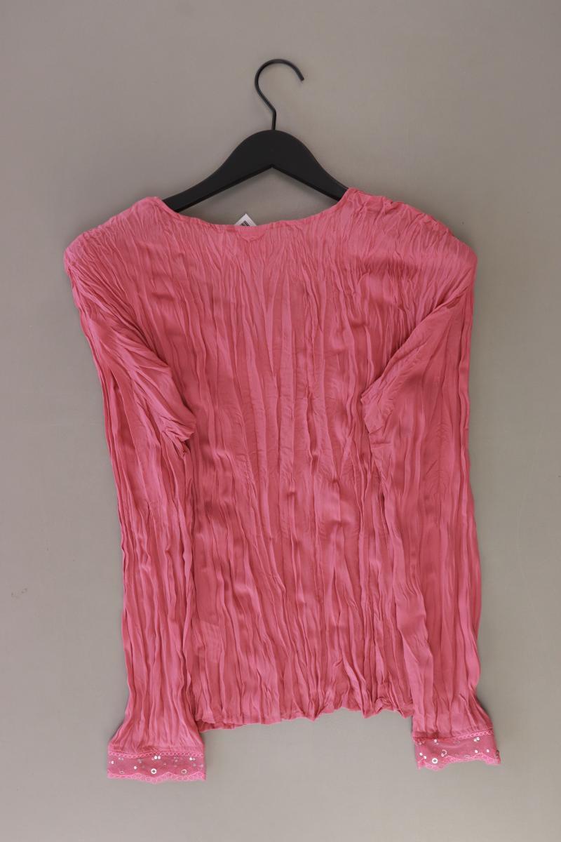 s.Oliver Langarmbluse Gr. 38 mit Pailletten pink aus Polyester