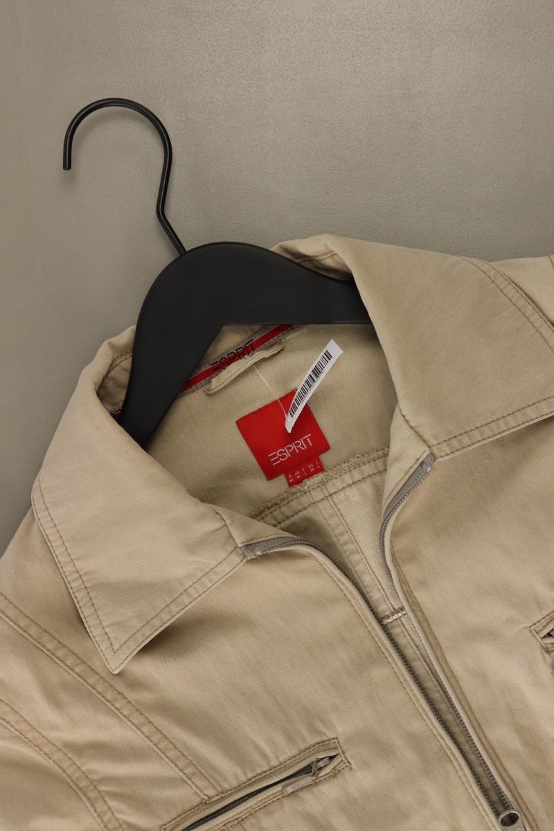 Esprit Übergangsjacke Gr. M creme aus Baumwolle