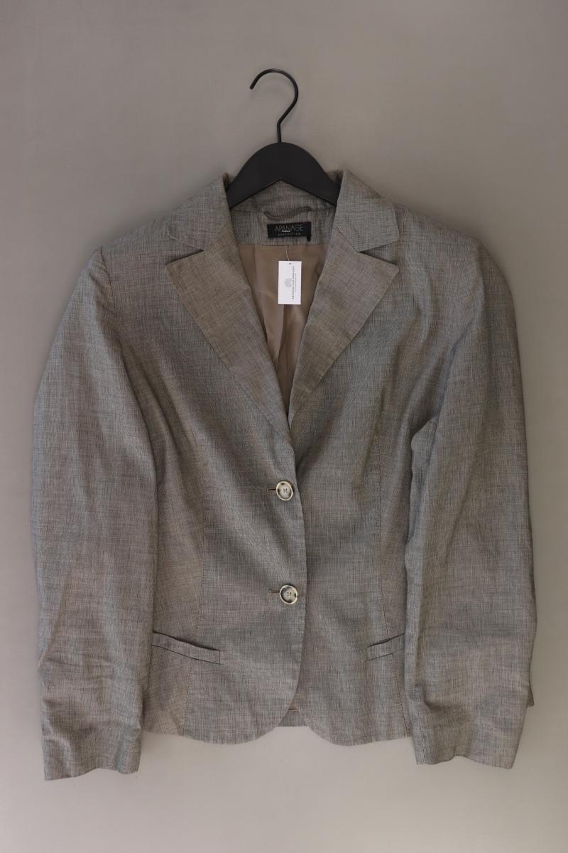 Apanage Collection Classic Blazer Gr. 42 grau aus Baumwolle
