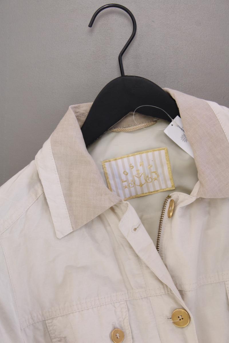 Rosner Übergangsjacke Gr. 40 mit Gürtel creme aus Nylon