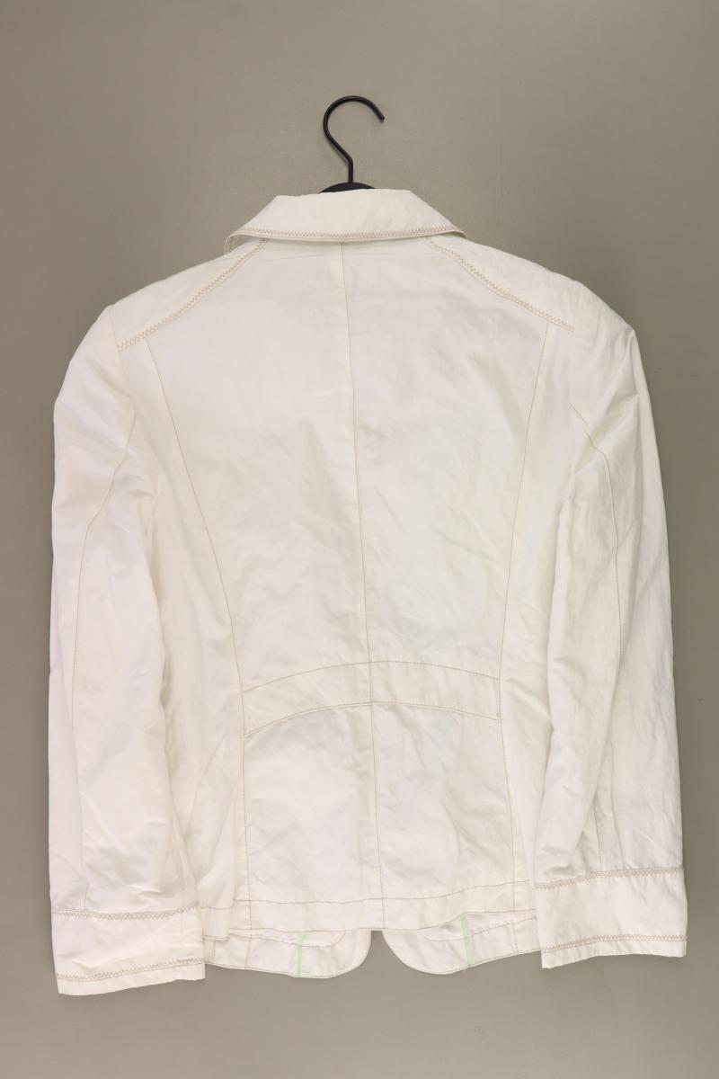 Nina Holthoff Übergangsjacke Gr. 42 weiß aus Baumwolle