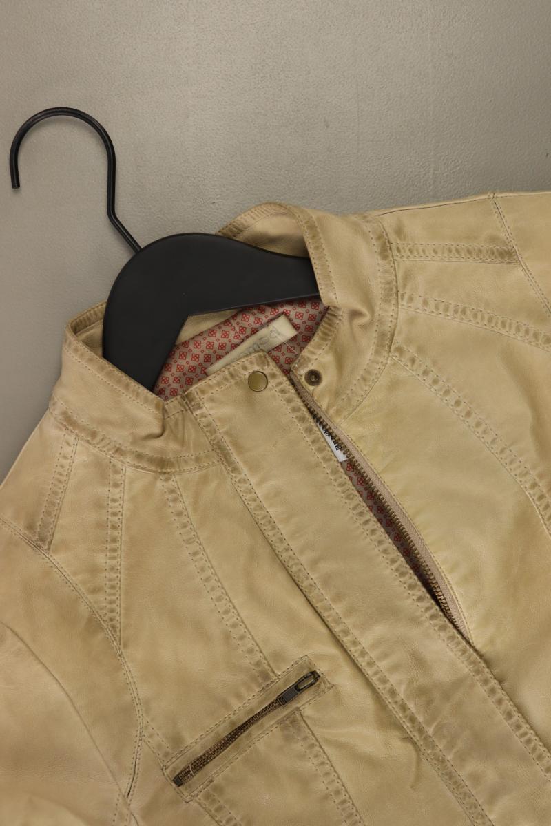 Promod Kunstlederjacke Gr. 34 creme aus Polyurethan