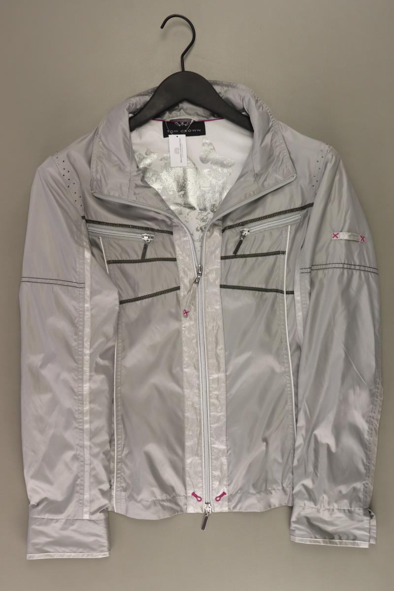 Tom Crown Übergangsjacke Gr. 38 silber aus Polyester