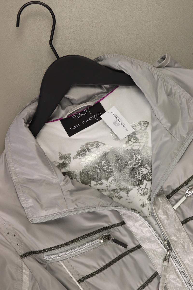 Tom Crown Übergangsjacke Gr. 38 silber aus Polyester