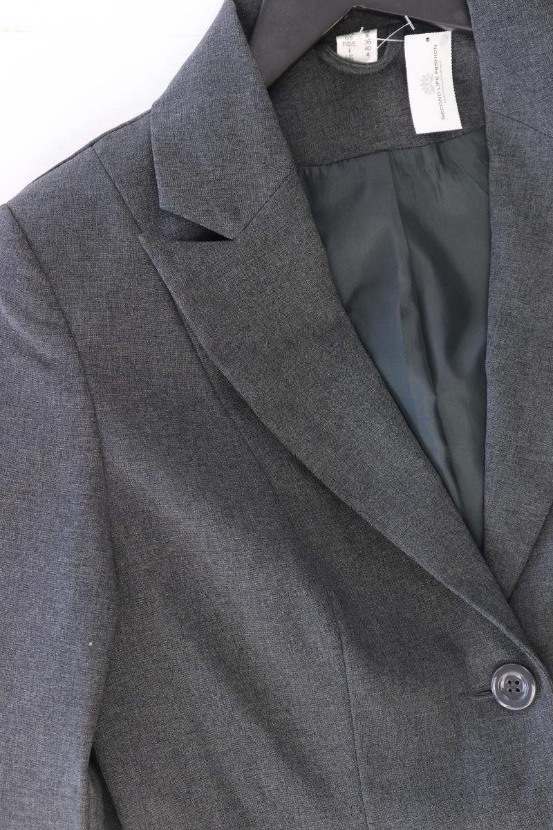 Longblazer Gr. 34 Vintage grau aus Polyester