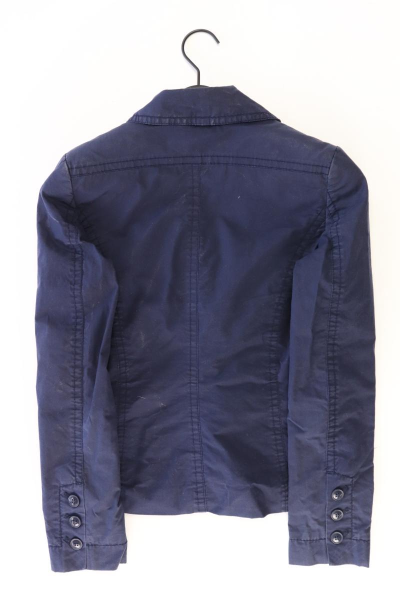 Zero Regular Blazer Gr. 36 blau aus Baumwolle
