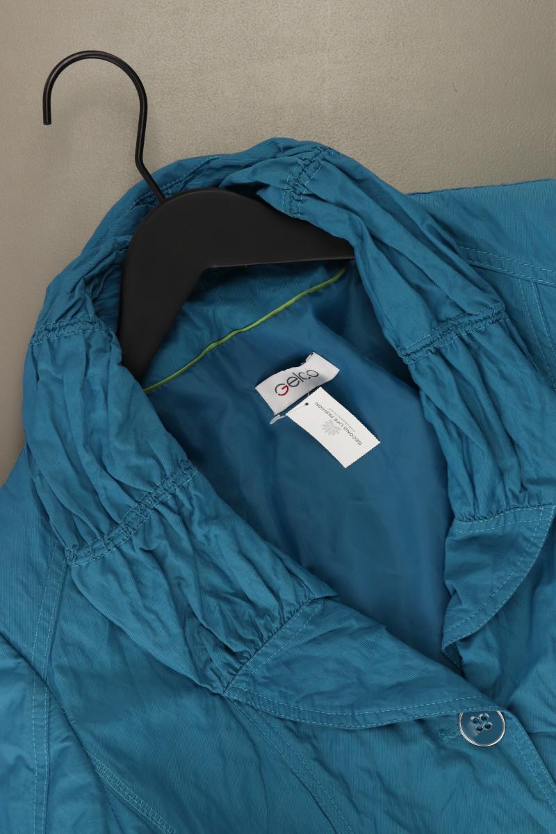 Gelco Übergangsjacke Gr. 40 türkis aus Baumwolle