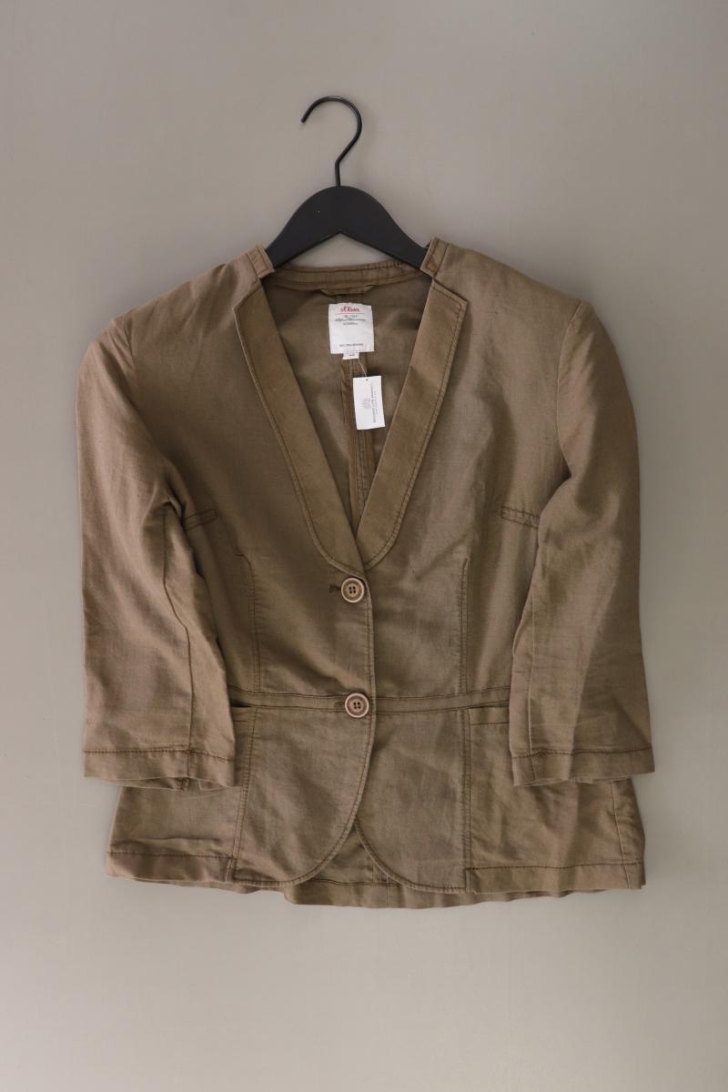 s.Oliver Blazer mit Leinen Gr. 40 braun