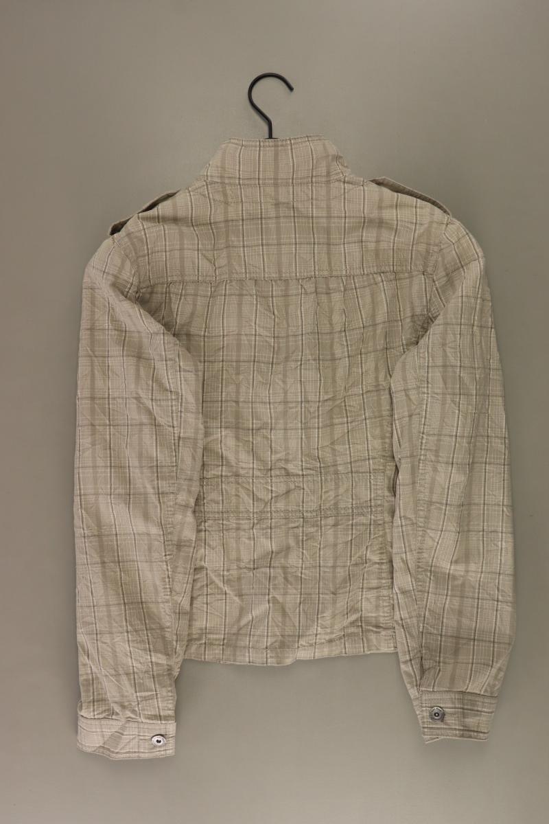 Street One Übergangsjacke Gr. 38 kariert braun aus Baumwolle