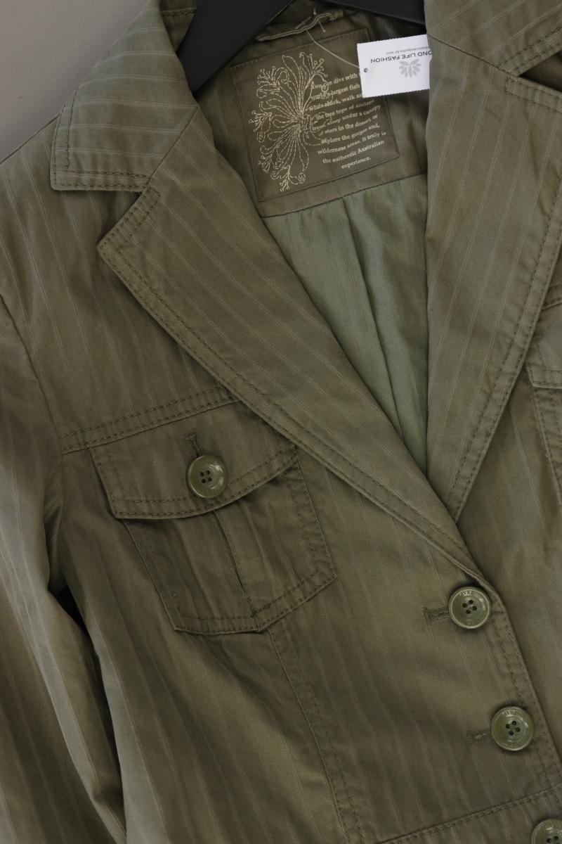 s.Oliver Classic Blazer Gr. 36 olivgrün aus Baumwolle