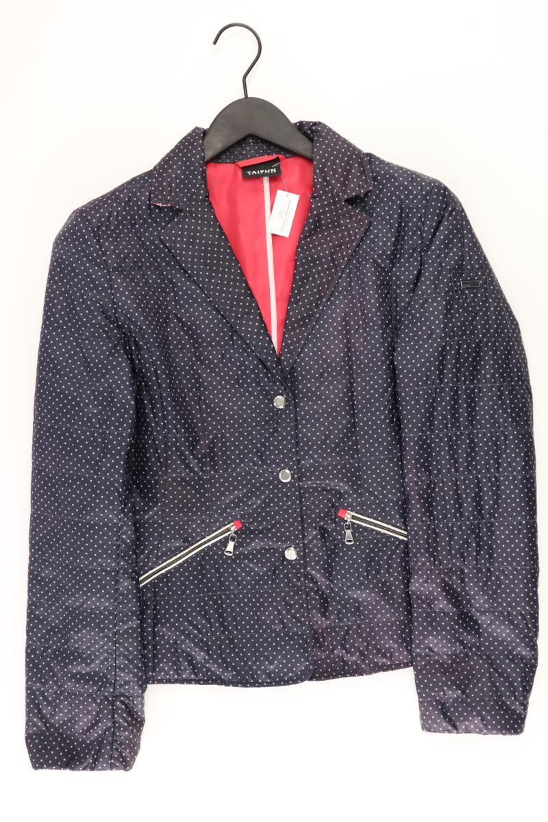Taifun Übergangsjacke Gr. 38 gepunktet blau