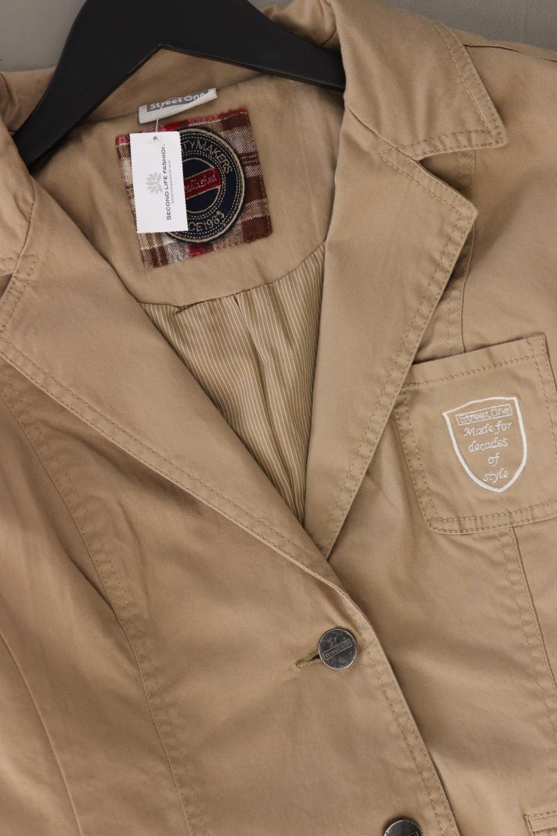 Street One Classic Blazer Gr. 38 braun aus Baumwolle