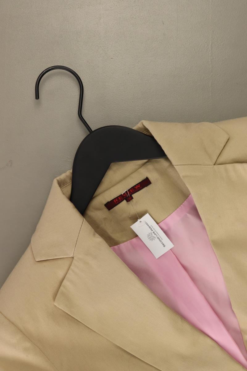 Review Slim Blazer Gr. 38 creme aus Baumwolle