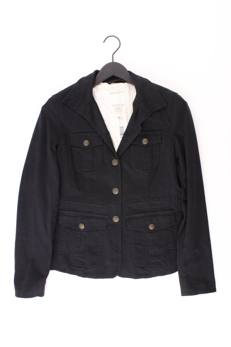 Esprit Übergangsjacke Gr. 38 schwarz aus Baumwolle