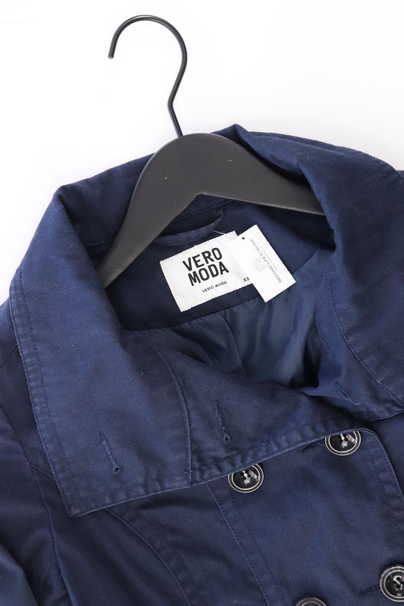 Vero Moda Übergangsjacke Gr. XS blau aus Baumwolle