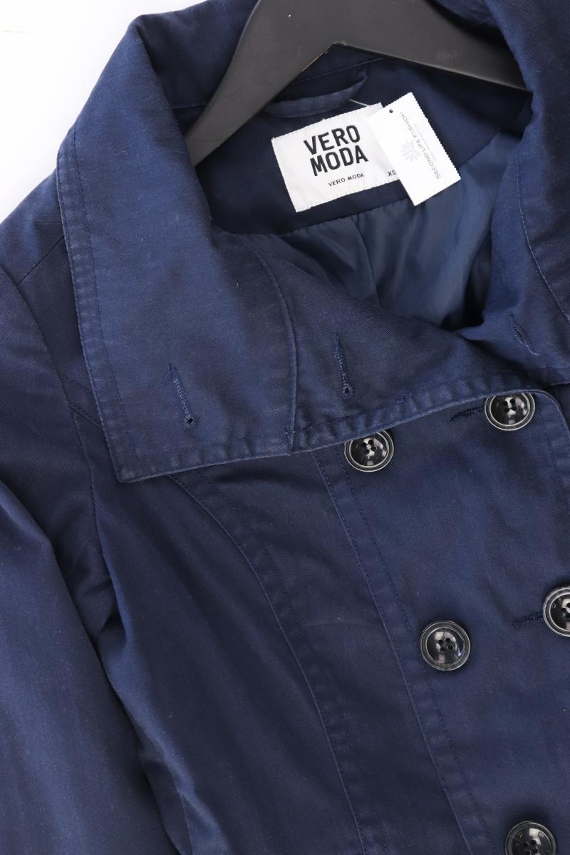 Vero Moda Übergangsjacke Gr. XS blau aus Baumwolle
