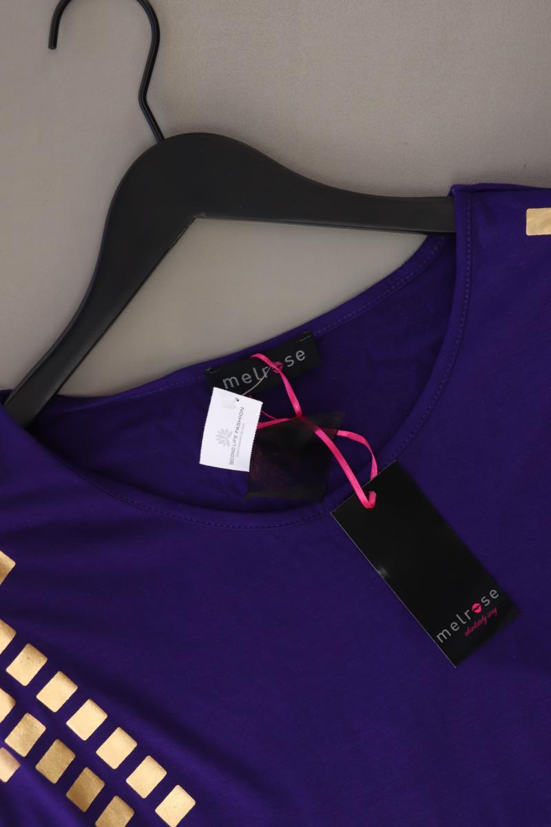 Melrose T-Shirt Gr. 36 neu mit Etikett Kurzarm lila aus Viskose