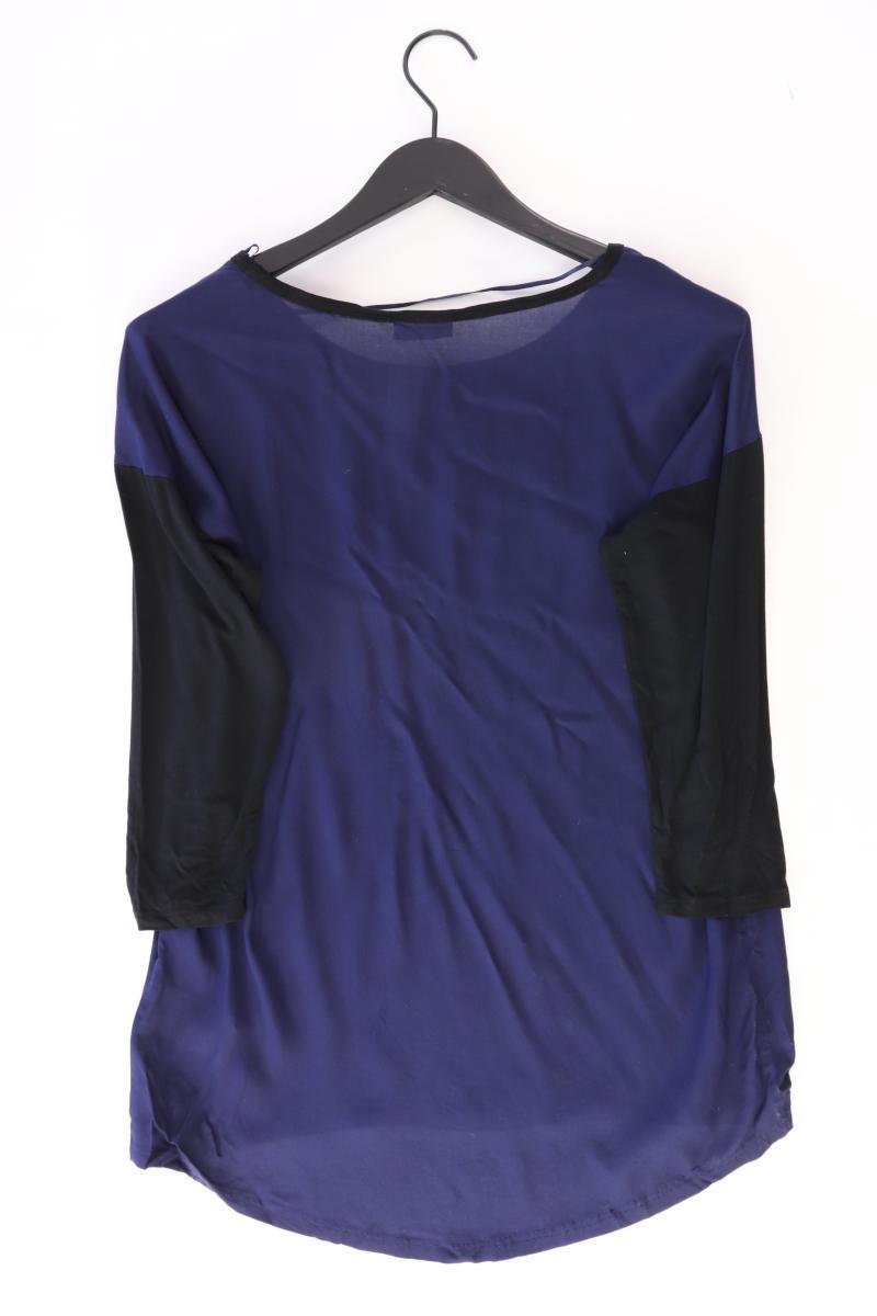 Street One Oversize-Bluse Gr. 36 3/4 Ärmel mit Pailletten blau aus Viskose