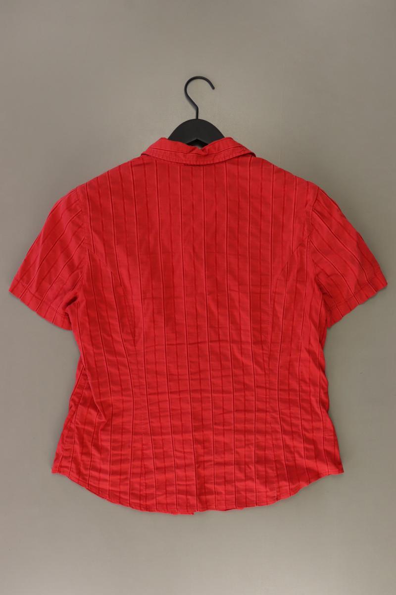 Bonita Kurzarmbluse Gr. M rot aus Baumwolle